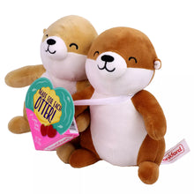 Load image into Gallery viewer, Frankford Valentine'S Day Otter Date Night Plush with Gummy Hearts - 1Oz