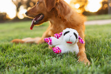 Load image into Gallery viewer, Valentine’S Day Plush Lamb Chop Dog Toy with Hearts, Medium