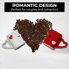 Load image into Gallery viewer, - Coffee Mugs/Kissing Mugs Set Ceramic with Gift Box (Red)