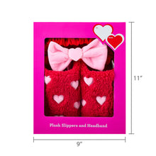 Load image into Gallery viewer, Slippers and Headband Set, Pink, Valentine'S Day by