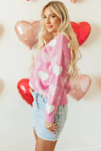 Load image into Gallery viewer, Valentine Heart Pearl Crewneck Sweater