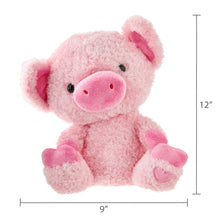Load image into Gallery viewer, Medium Pig Plush, Pink, 12", Valentine'S Day by