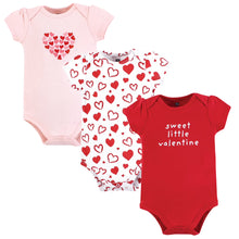Load image into Gallery viewer, Infant Girl Cotton Bodysuits, Valentine Hearts, Preemie