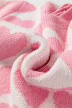 Load image into Gallery viewer, Valentine Heart Drop Shoulder Sweater