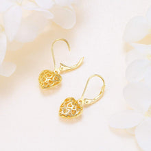 Load image into Gallery viewer, Valentines Day Gifts S925 Sterling Silver Heart Dangle Drop Stud Earrings for Women Mom Sister Friend Jewelry