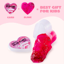 Load image into Gallery viewer, 30 Packs Valentines Slime Hearts for Kids,Valentines Galaxy Hearts Set with Cards for Kids Favors,Valentines Gifts for Class Exchange