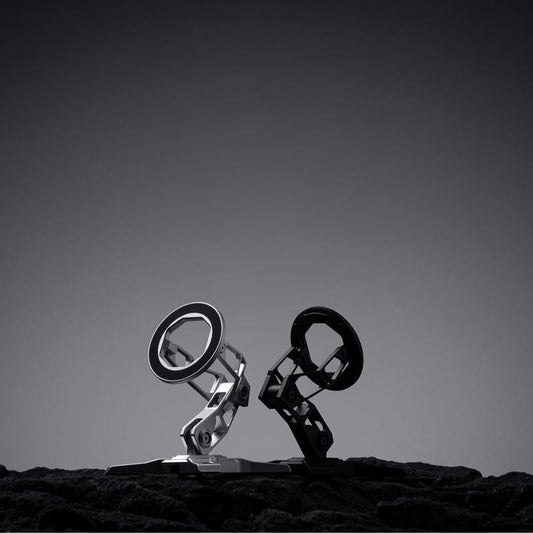 Aluminum Alloy Mini Compatible Stand with Magsafe Iphone 17/16/15/14/13/12 Series, Foldable Strong Magnetic Phone Stand, Mult-Angle Adjustment Selfie Stick