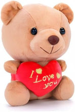 Load image into Gallery viewer, Teddy Bear Plush with “I Love You” Heart – Cute 6-Inch Stuffed Animal Gift for Mom, Girlfriend, Wife, Valentine’S Day, Birthday & Anniversary