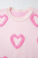 Load image into Gallery viewer, Valentine Heart Bubble Sleeve Baggy Sweater
