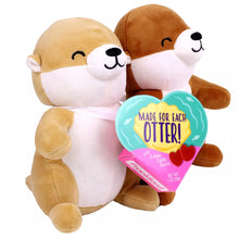 Load image into Gallery viewer, Frankford Valentine'S Day Otter Date Night Plush with Gummy  Hearts - 1Oz
