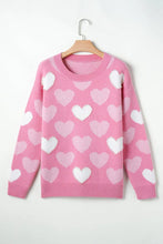 Load image into Gallery viewer, Valentine Heart Pearl Crewneck Sweater

