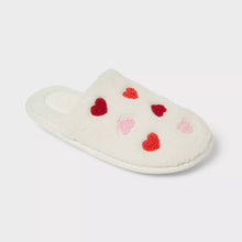 Load image into Gallery viewer, Kids' Pippa Valentine Hearts Scuff Slipper - Cat &amp; Jack Ivory
