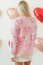 Load image into Gallery viewer, Valentine Heart Bubble Sleeve Baggy Sweater

