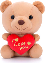 Load image into Gallery viewer, Teddy Bear Plush with “I Love You” Heart – Cute 6-Inch Stuffed Animal Gift for Mom, Girlfriend, Wife, Valentine’S Day, Birthday &amp; Anniversary

