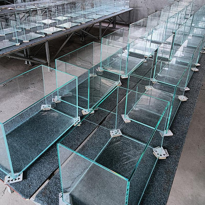 15 Gallon Rimless Aquarium Fish Tank , Ultra-Clear Nano Glass Rectangular Fish Tank L19.6＂×W13＂×H13.8＂ Thickness 6Mm Glass Fish Tank