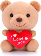 Load image into Gallery viewer, Teddy Bear Plush with “I Love You” Heart – Cute 6-Inch Stuffed Animal Gift for Mom, Girlfriend, Wife, Valentine’S Day, Birthday &amp; Anniversary
