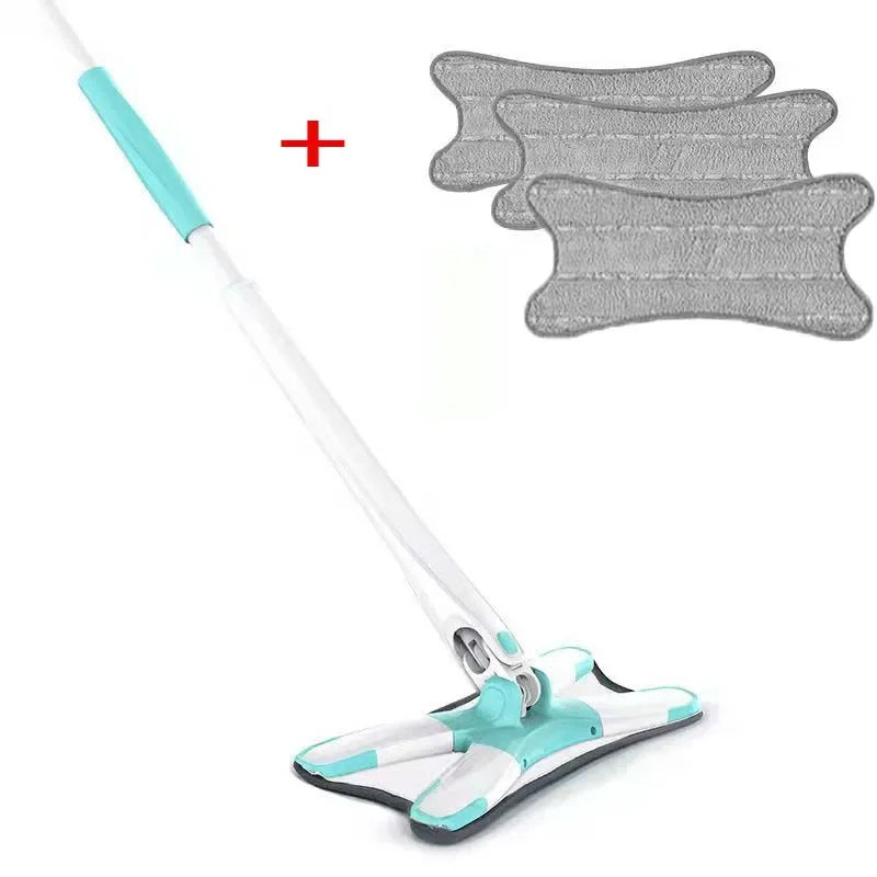 360°Rotatable Flat Mop Floor Cleaning Household Lazy Mop Cleaning Tools X-Type Floor Hand-Free Spin Squeeze Mop