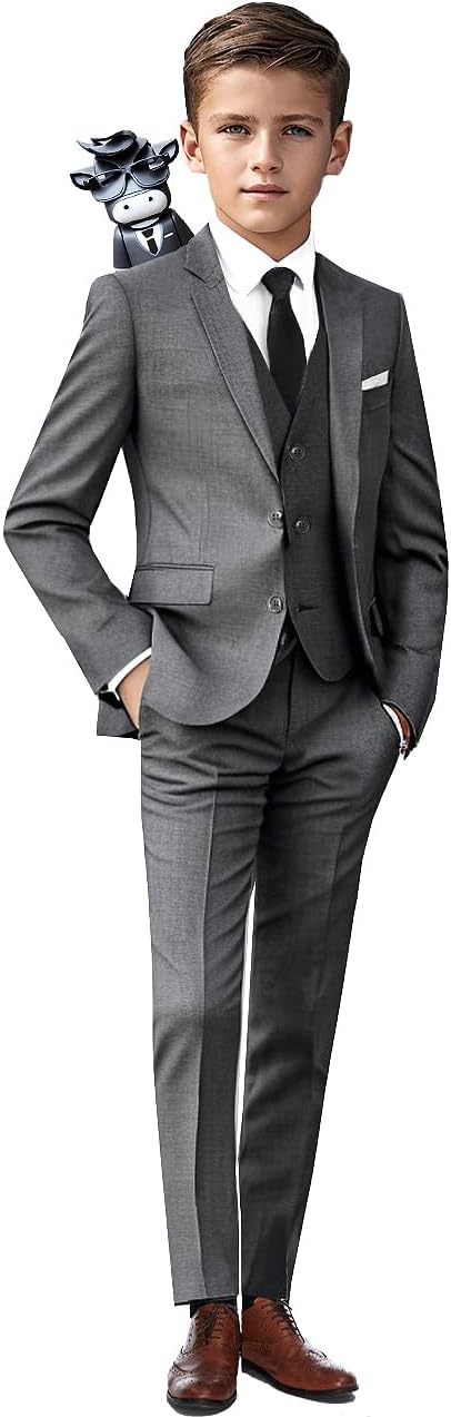 Signature Boys' Slim Fit Suit Complete Outfit