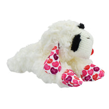 Load image into Gallery viewer, Valentine’S Day Plush Lamb Chop Dog Toy with Hearts, Medium

