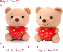 Load image into Gallery viewer, Teddy Bear Plush with “I Love You” Heart – Cute 6-Inch Stuffed Animal Gift for Mom, Girlfriend, Wife, Valentine’S Day, Birthday &amp; Anniversary
