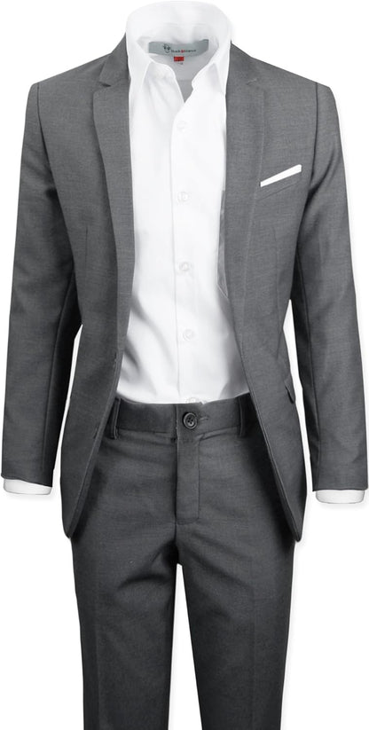 Signature Boys' Slim Fit Suit Complete Outfit