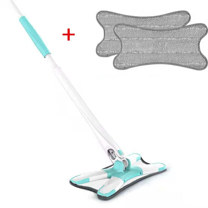 360°Rotatable Flat Mop Floor Cleaning Household Lazy Mop Cleaning Tools X-Type Floor Hand-Free Spin Squeeze Mop