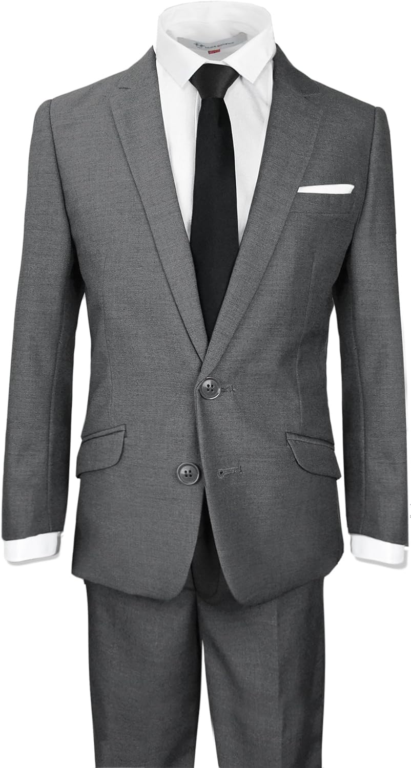 Signature Boys' Slim Fit Suit Complete Outfit