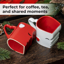 Load image into Gallery viewer, - Coffee Mugs/Kissing Mugs Set Ceramic with Gift Box (Red)
