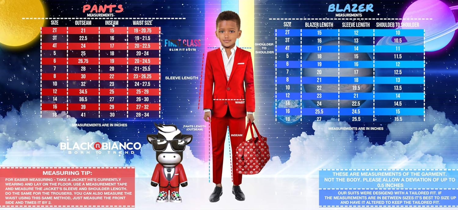 Boys' First Class Slim Fit Suits Lightweight Style. Presented by Baby Muffin