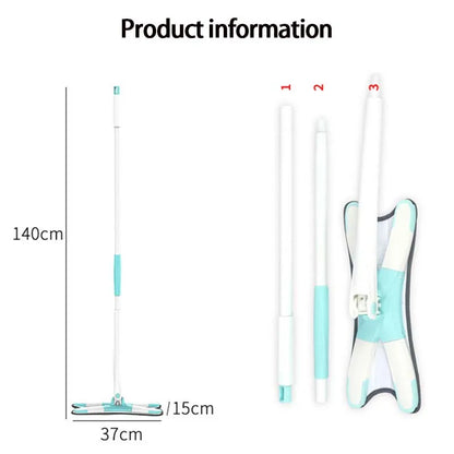 360°Rotatable Flat Mop Floor Cleaning Household Lazy Mop Cleaning Tools X-Type Floor Hand-Free Spin Squeeze Mop