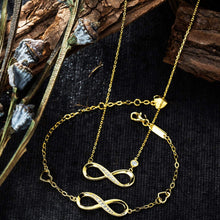 Load image into Gallery viewer, 925 Sterling Silver Necklace Bracelet Jewelry Sets Infinity Love Jewelry Sets White Gold Plated Women Necklace Gifts for Women
