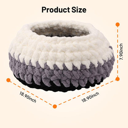 Plush Pet Bed for Cats - Cozy, Warm, Stylish & Secure Resting Spot Washable