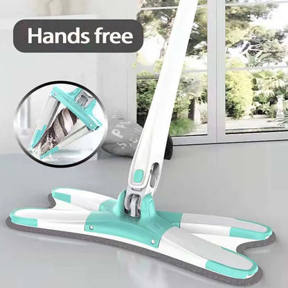 360°Rotatable Flat Mop Floor Cleaning Household Lazy Mop Cleaning Tools X-Type Floor Hand-Free Spin Squeeze Mop