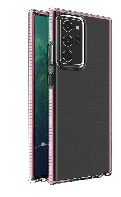 SAMSUNG NOTE20 ULTRA TPU+TPE clear phone case material: back PC+TPE side